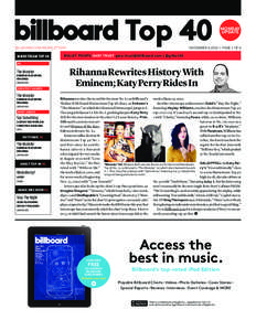 BILLBOARD.COM/NEWSLETTERS .BIZ/NEWSLETTER  MAINSTREAM TOP 40