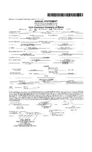 ANNUAL STATEMENT FOR THE YEAR 2011 OF THE York Insurance Company of Maine  ASSETS 1.  Bonds (Schedule D)