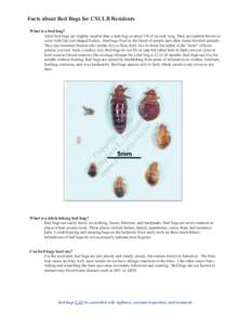 Factsabout aboutBed BedBugs Bugsfor forCSULB Cal Poly