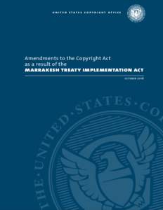 United States copyright law / Urban planning / Copyright notice / Copyright law of the United States / Data / Print disability / Asset / Copyright / Marrakesh Treaty / Accessibility / Publication / National Library Service for the Blind and Physically Handicapped
