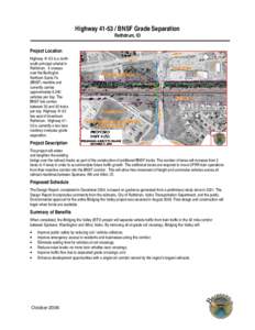 Highway[removed]BNSF Grade Separation Rathdrum, ID Project Location Highway[removed]is a northsouth principal arterial in Rathdrum. It crosses