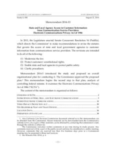 National security / Law / Surveillance / Computer law / Electronic Communications Privacy Act / Pen register / Lawful interception / Telephone tapping / Communications Assistance for Law Enforcement Act / Privacy of telecommunications / Privacy law / Privacy