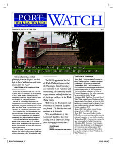 Published by the Port of Walla Walla  WATCH 2011