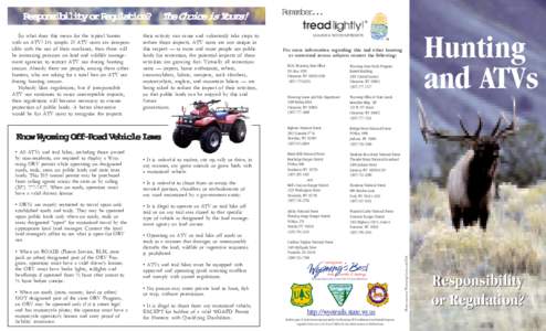 Off-roading / Outdoor recreation / Trail / Shoshone National Forest / Hunting / Off-road vehicle / Bull Gap / All-terrain vehicle