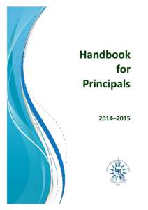 Handbook for Principals 2014–2015  CONTENTS