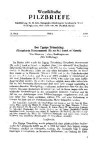 Westfälisch e PILZBRIEF E Schriftleitung Dr. H . Jahn, Biologische Abteilung der Landesstelle MN U