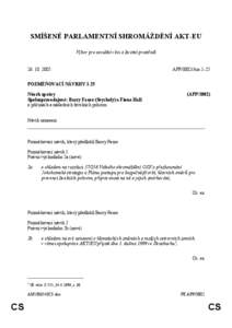 SMÍŠENÉ PARLAMENTNÍ SHROMÁŽDĚNÍ AKT-EU Výbor pro sociální věci a životní prostředí [removed]APP/3802/Am.1-25
