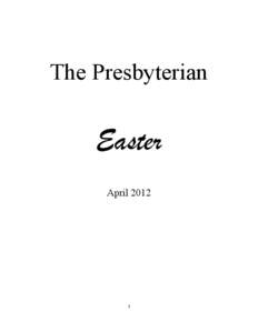 The Presbyterian  Easter April[removed]