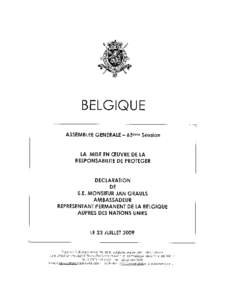 BELGIQUE ASSEMBLEE GENERALE - 63