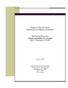 Foster care / Division of Youth and Family Services / Child protection / Child and family services / Child abuse / Government / Jesus R. Castro / Social programs / Child welfare / Family