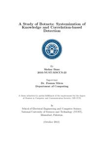 A Study of Botnets: Systemization of Knowledge and Correlation-based Detection By Shehar Bano