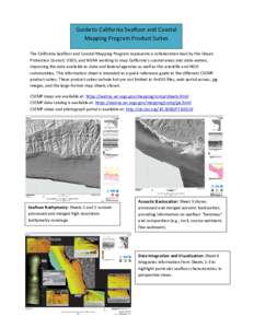 Oceanography / Bathymetry / United States Geological Survey / Geology / Seabed / Geographic information system / Acoustic seabed classification