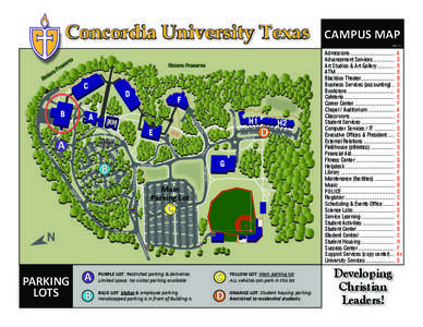 Concordia University Texas  CAMPUS MAP Rev[removed]Na