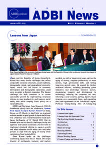 ADBI Newsletter Volume 6 Number 1