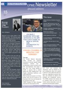 CPME  Newsletter Special edition