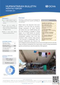 oPt  Humanitarian Bulletin Monthly REPORT November 2014