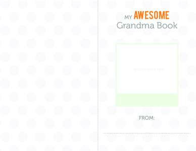 awesome Grandma Book MY picture goes here