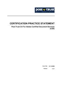 Certification Practice Statement