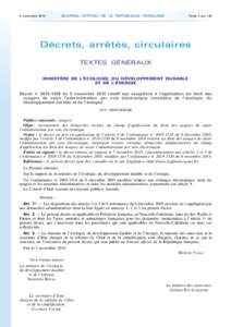 Journal officiel de la République française - N° 258 du 6 novembre 2015