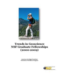 Courtesy of Danita Brandt, 2010  Trends in Geoscience NSF Graduate Fellowships[removed])