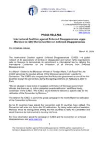 English ICAED Press release March, Call on Morocco to rati…慭瀻