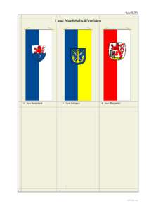 Tafel X/XV  Land Nordrhein-Westfalen 1