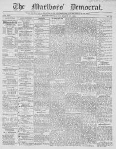 Marlboro democrat.(Bennettsville, S.C[removed].