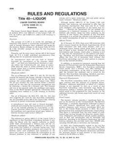 2594  RULES AND REGULATIONS Title 40—LIQUOR  volume and to hotel, restaurant, club and public service