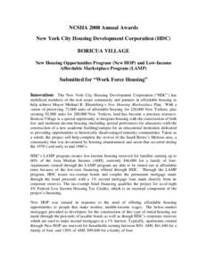 Low-Income Housing Tax Credit / Taxation in the United States / The Bronx / Boricua College / Public housing / New York / Affordable housing / Housing / New York City