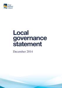 Local governance statement December 2014  CONTENTS