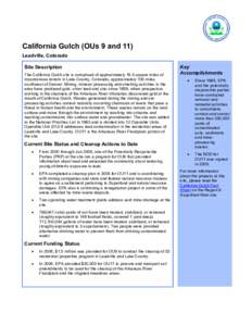 Pollution / Environment / Leadville /  Colorado / Superfund / National Priorities List / Landfills in the United States / Hercules 009 Landfill / Imperial Oil / Waste / Hazardous waste / United States Environmental Protection Agency