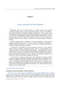 Law / Politics / Public choice theory / Economy of the United Kingdom / Regulation / Better Regulation Commission / Regulatory Impact Analysis / Regulatory economics / Deregulation / Administrative law / Public administration / Economics of regulation