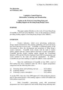 LC Paper No. CB[removed])  For discussion on 9 February[removed]Legislative Council Panel on