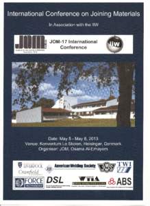 International Conference on Joining Materials In Association with the IIW .111Iii  JOM-17 International