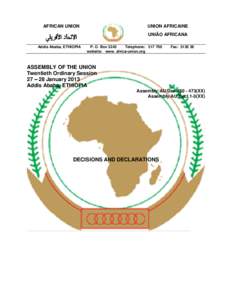 International relations / Pan-African Parliament / Organisation of African Unity / Peace and Security Council / Regional Economic Communities / United States of Africa / African Union / Addis Ababa / Africa