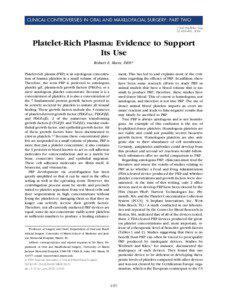 CLINICAL CONTROVERSIES IN ORAL AND MAXILLOFACIAL SURGERY: PART TWO J Oral Maxillofac Surg 62:[removed], 2004