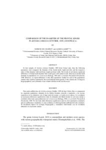 COMPARISON OF THE DIAMETER OF THE FRONTAL KNOBS IN ARTEMIA URMIANA GÜNTHER, 1899 (ANOSTRACA) BY PATRICIO DE LOS RÍOS1 ) and ALIREZA ASEM2,3,[removed]Environmental Sciences School, Natural Resources Faculty, Catholic Uni