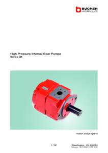 High Pressure Internal Gear Pumps Series QX motion and progress[removed]