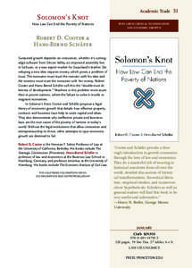 Solomon’s Knot How Law Can End the Poverty of Nations Academic Trade