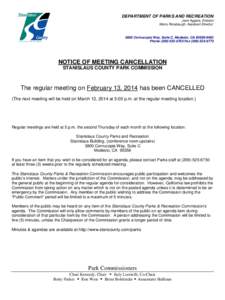 DEPARTMENT OF PARKS AND RECREATION Jami Aggers, Director Merry Rorabaugh, Assistant Director 3800 Cornucopia Way, Suite C, Modesto, CA[removed]Phone[removed]Fax[removed]