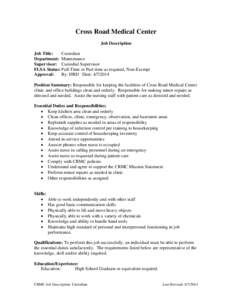 Microsoft Word - Job Description-Custodian
