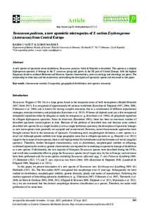 Taraxacum pudicum, a new apomictic microspecies of T. section Erythrosperma (Asteraceae) from Central Europe