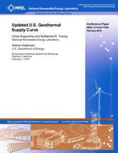 Renewable energy / Enhanced geothermal system / Geothermal electricity / The Geysers / Sustainable energy / Geothermal gradient / AltaRock Energy / Geothermal power in Australia / Geothermal energy / Energy / Geology