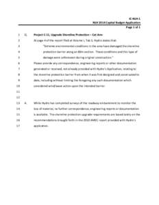 IC‐NLH‐1  NLH 2014 Capital Budget Application  Page 1 of 1  1   Q. 