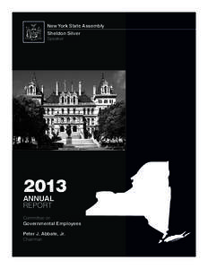 New York State Assembly Sheldon Silver Speaker 2013 ANNUAL