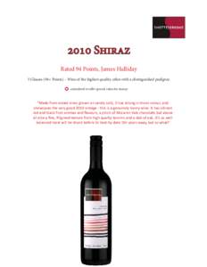 2010 Shiraz James Halliday review.indd