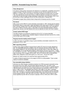 Renewable energy policy / Energy policy / Energy economics / Low-carbon economy / Environmental technology / Feed-in tariff / Electricity generation / District heating / World energy consumption / Energy / Technology / Renewable energy