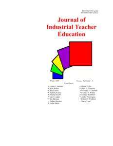 ISSN[removed]print) ISSN[removed]online) Journal of Industrial Teacher Education