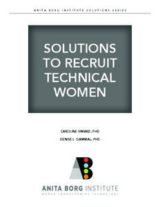 Management / Business / Anita Borg Institute for Women and Technology / Recruitment / Diversity / Anita Borg / Telle Whitney / Women in computing / IBM / Women in technology / Employment / Computing