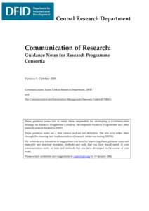 CRD Communication Guidance Notes